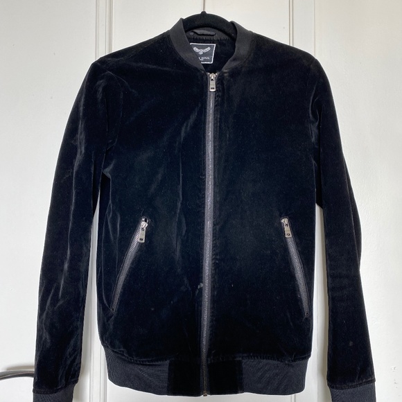 ASOS Velvet Bomber Jacket - Picture 1 of 3